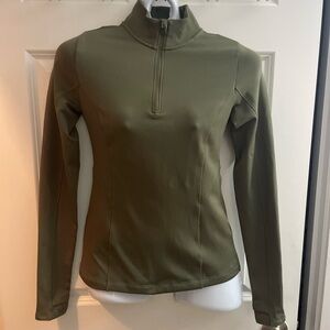 CALIA Olive Green Women's Zip-Up athletic top